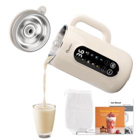 IAGREEA 8 in 1 Nut Milk Maker Machine Stainless Steel Lid BPA Free for Homemade Almond/Oat/Soymilk